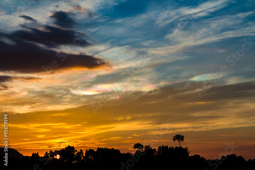 Sunrise sky abstract for background