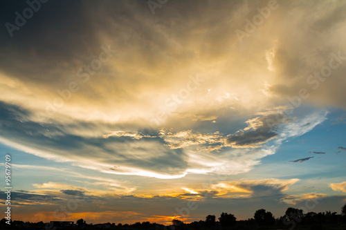Sunset sky abstract for background © Satit _Srihin