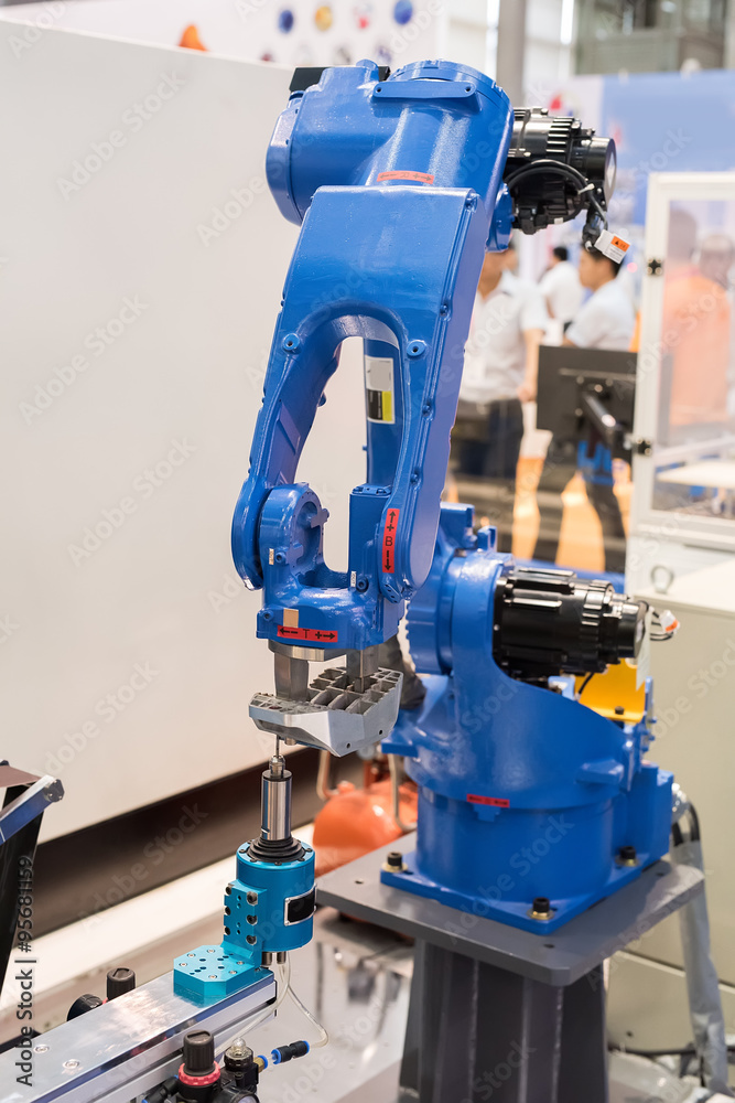 robotic hand machine tool at industrial manufacture factory robotic hand machine tool at industrial manufacture factory