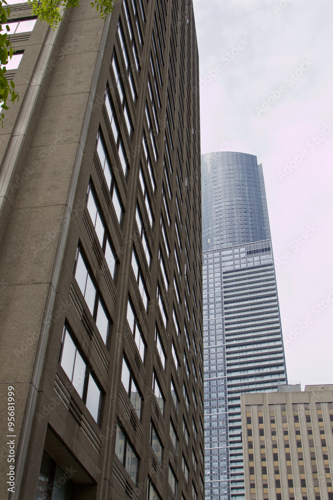 Obraz premium Skyscraper and the buildings, Toronto, May 2015