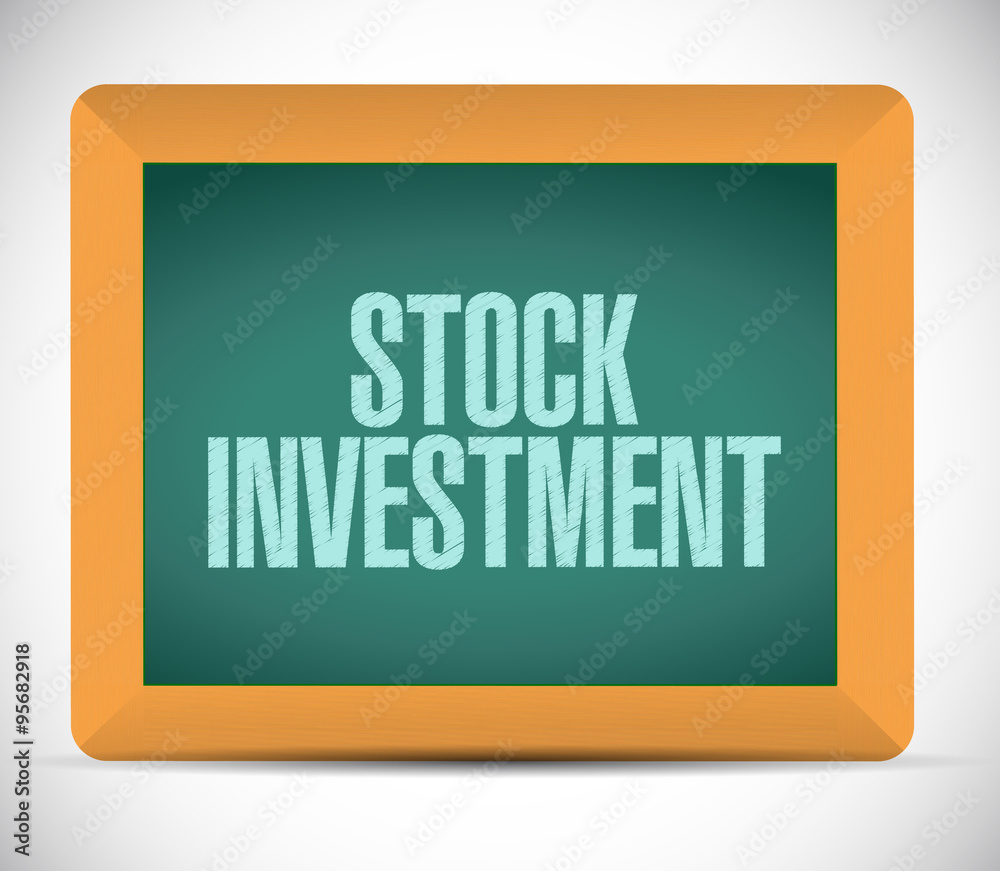 Stock Investment board sign concept Stock Investment board sign concept