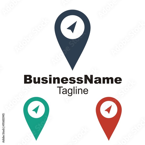 Vacation Travel Plane logo icon vector
