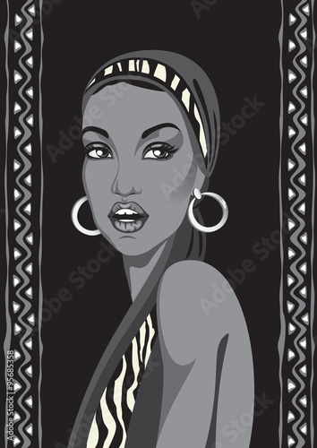 Beautiful black woman.African woman.