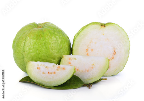 guava on white background
