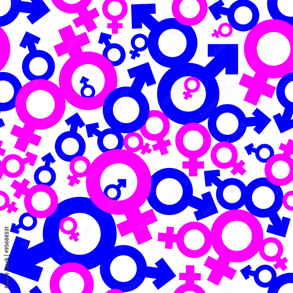 Venus and Mars signs seamless pattern Stock Vector Adobe Stock