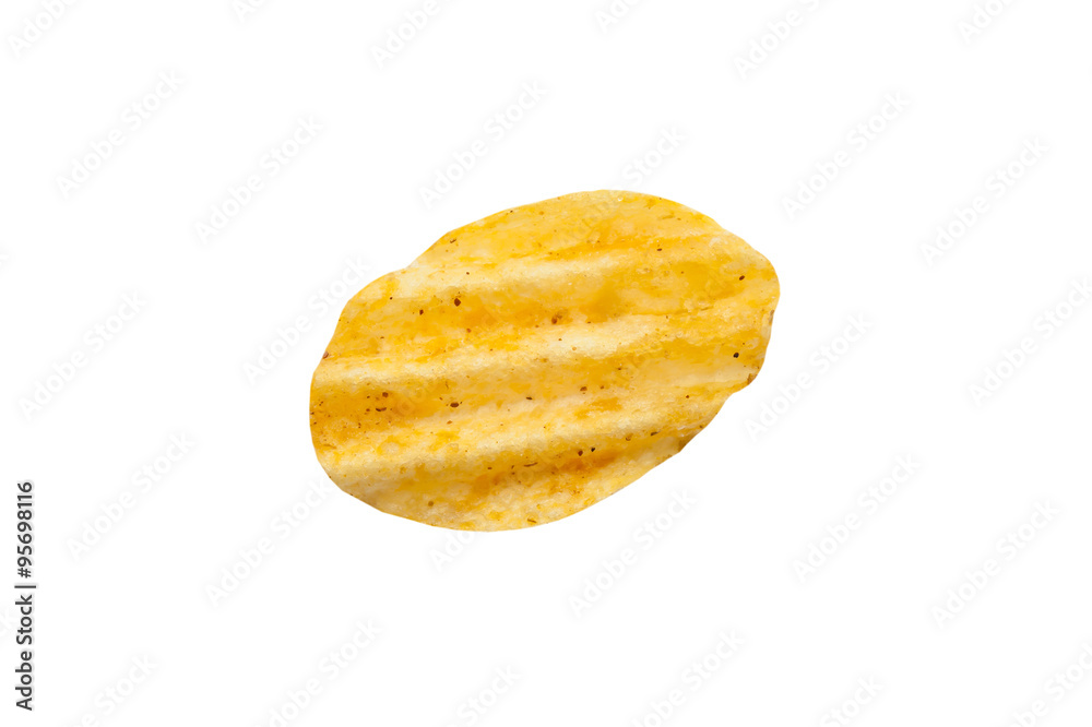 potato chips isolated on white background potato chips isolated on white background