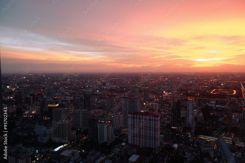 Fototapeta premium bangkok cityscape