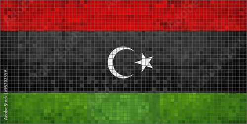 Flag of Libya, 
Abstract Mosaic Flag of Libya, 
Grunge Flag of Libya Flags,  
Libyan flag image, 
Abstract grunge mosaic vector