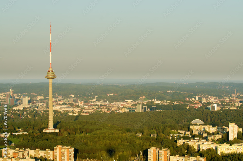 Obraz premium Vilnius, Lithuania: TV tower
