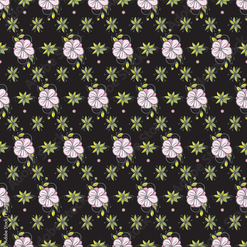 floral non-seamless pattern background photo