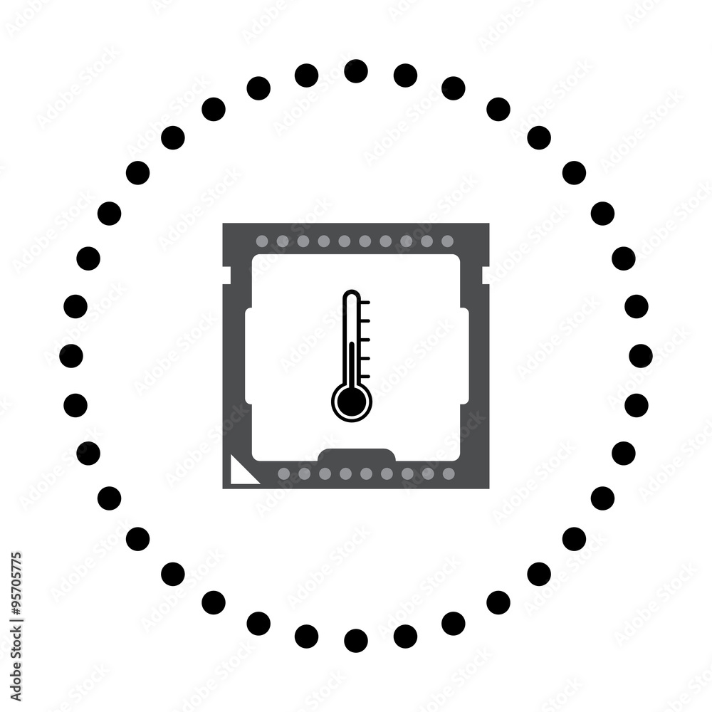 illustration of pc components icon