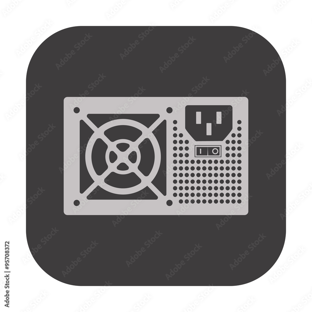 illustration of pc components icon illustration of pc components icon