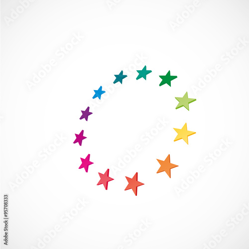 étoiles coloré,europe