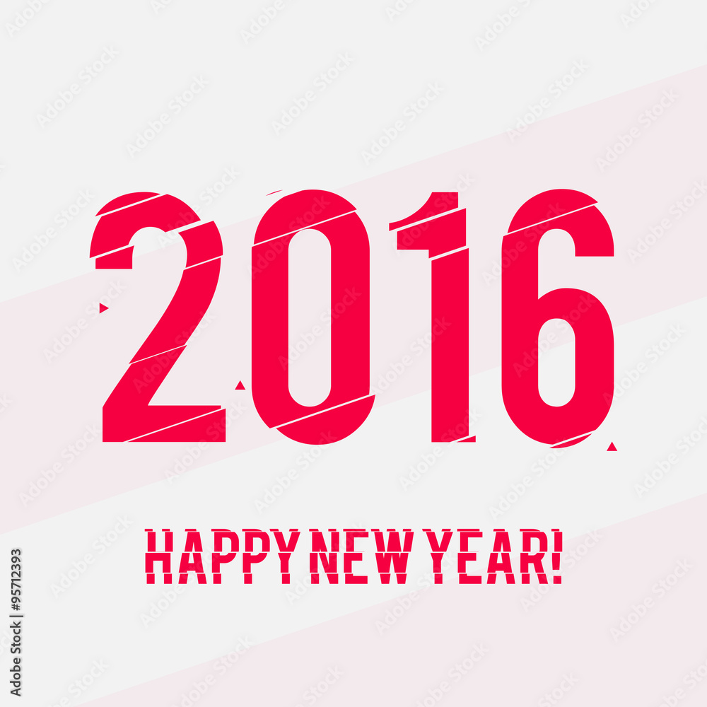 Happy New Year 2016 Vector Design Happy New Year 2016 Vector Design