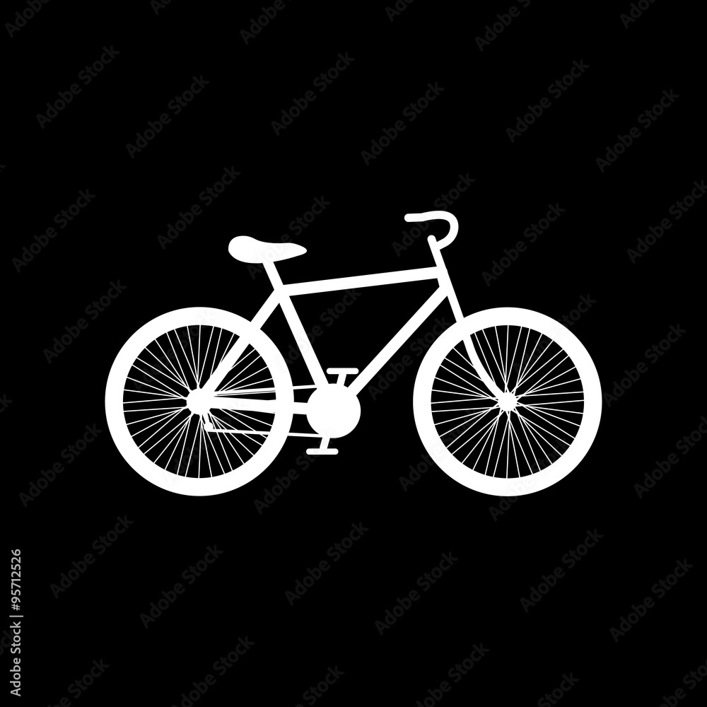 Fototapeta premium The bicycle icon. Bike symbol. Flat