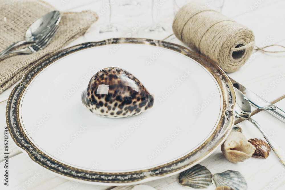 Naklejka premium Table setting