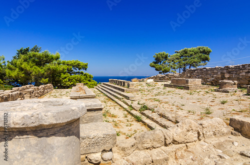 Ancient architecture signs in Kamiros