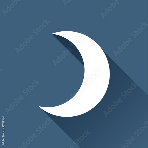 Vector moon icon 