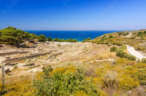 Landscape of Kamiros ruins