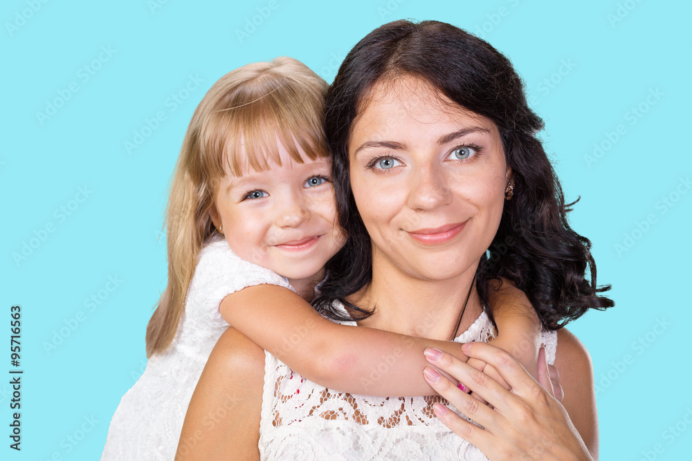 Happy mother and child girl Happy mother and child girl