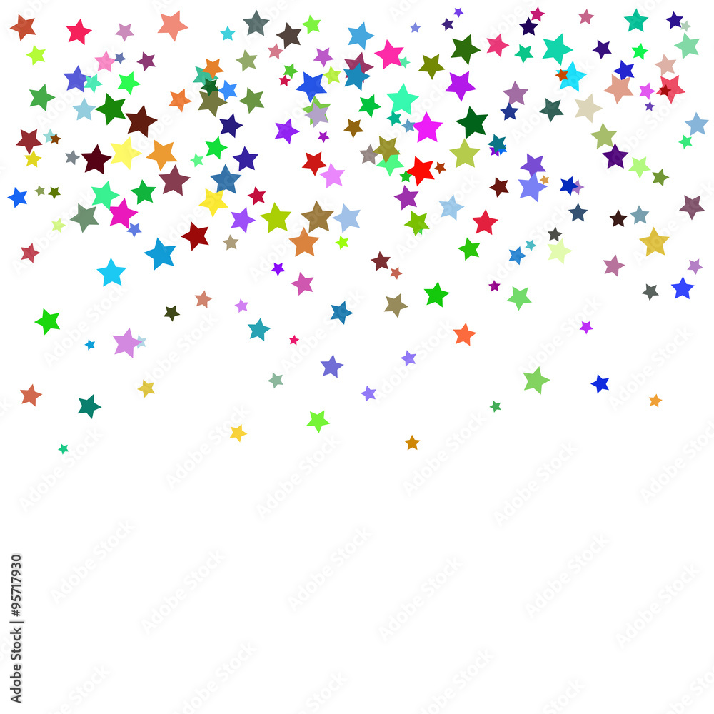 Set of Colorful Stars