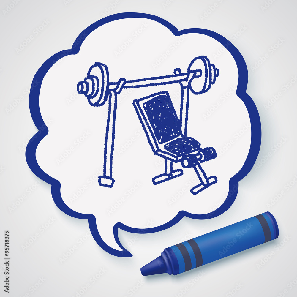 dumbbell fitness doodle dumbbell fitness doodle