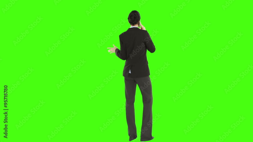 Business woman on a phone call Business woman on a phone call