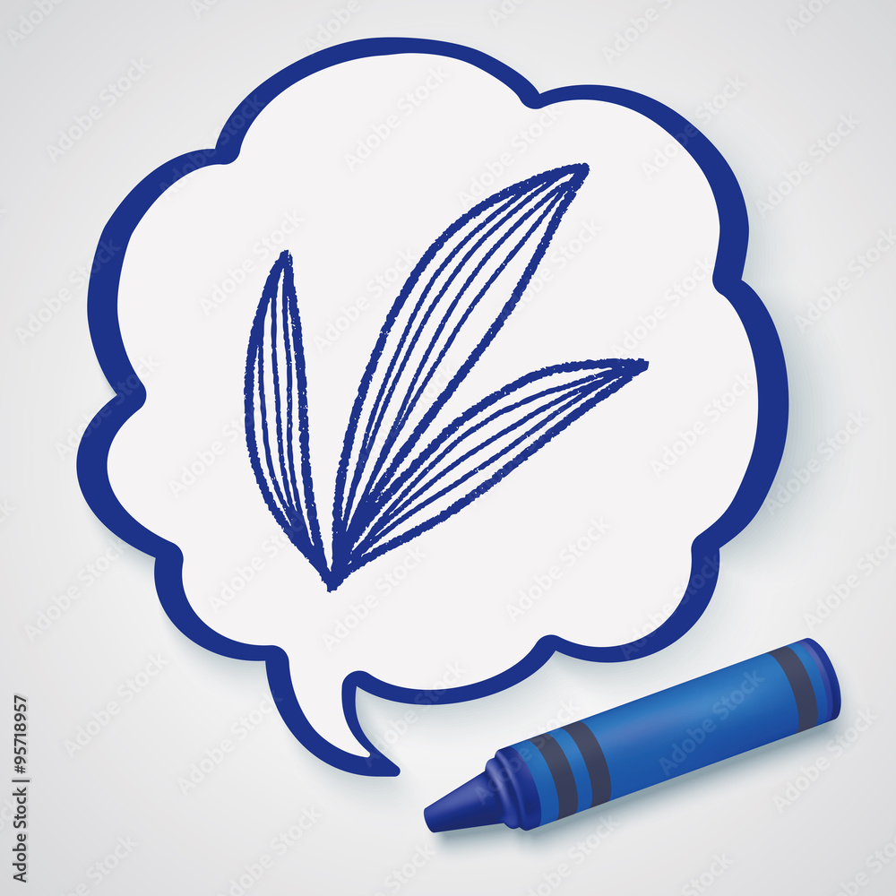 Obraz premium plant doodle