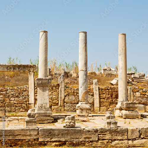  in perge old construction asia turkey the column and the roma
