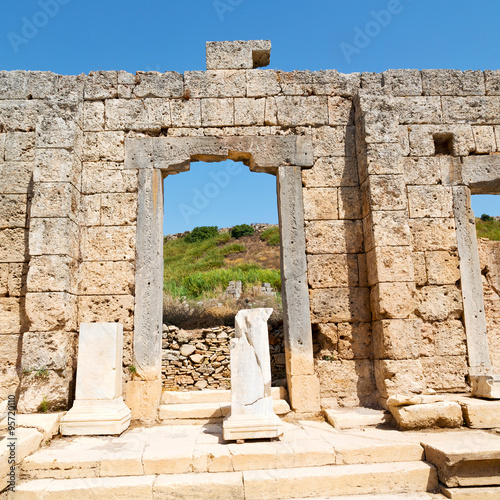  in perge old construction asia turkey the column and the roma