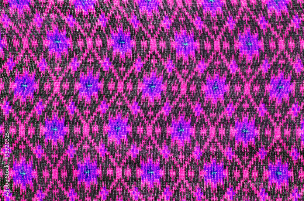 thai silk fabric pattern background