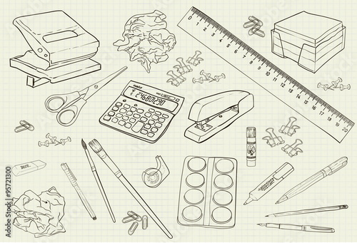 illustration monochrome handwritten stationery