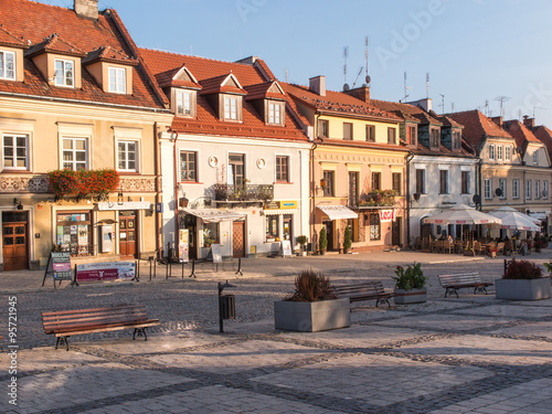 SANDOMIERZ, POLAND - OCTOBER 16:Part of old town on october 16,