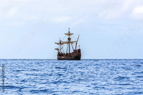 Replica of Christopher Columbus' ship Santa Maria, Madeira photo