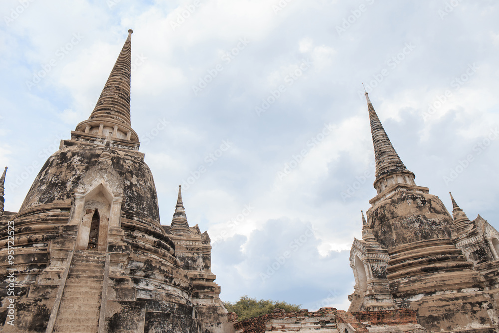 Pagoda old former capital of Thailand
