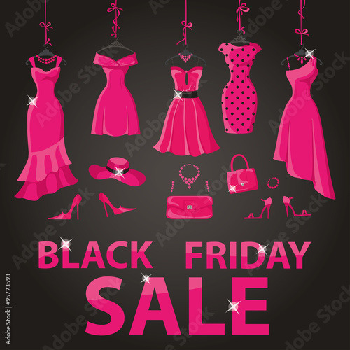 Black friday Sale.Pink party dresses,accessories