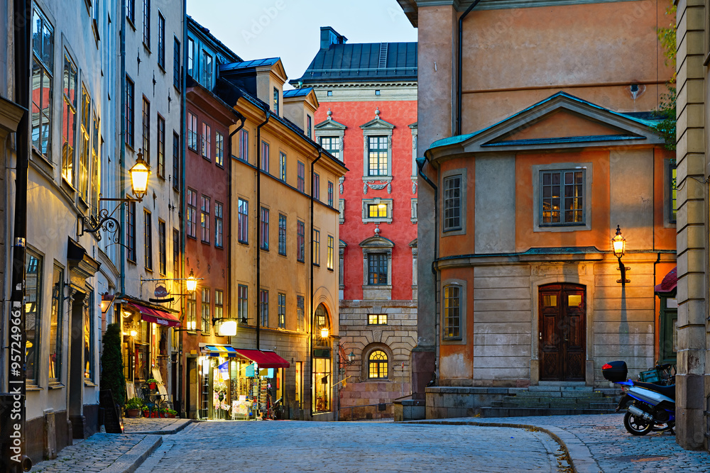 Obraz premium Gamla Stan in Stockholm