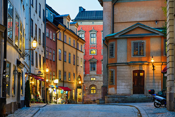 Keuken achterwand Stockholm Historisch Gamla Stan aan waterkant  © Kalin Eftimov