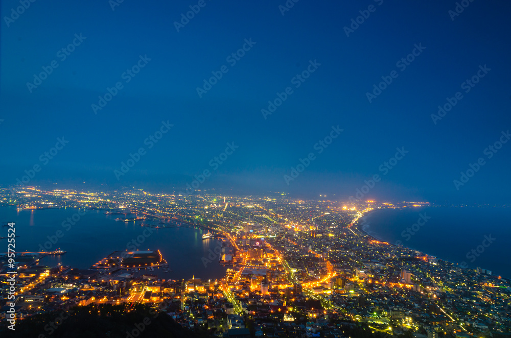 Night View from Mount Hakodate, Hokkaido, Japan