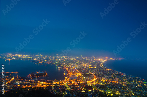 Night View from Mount Hakodate, Hokkaido, Japan © korkorkusung
