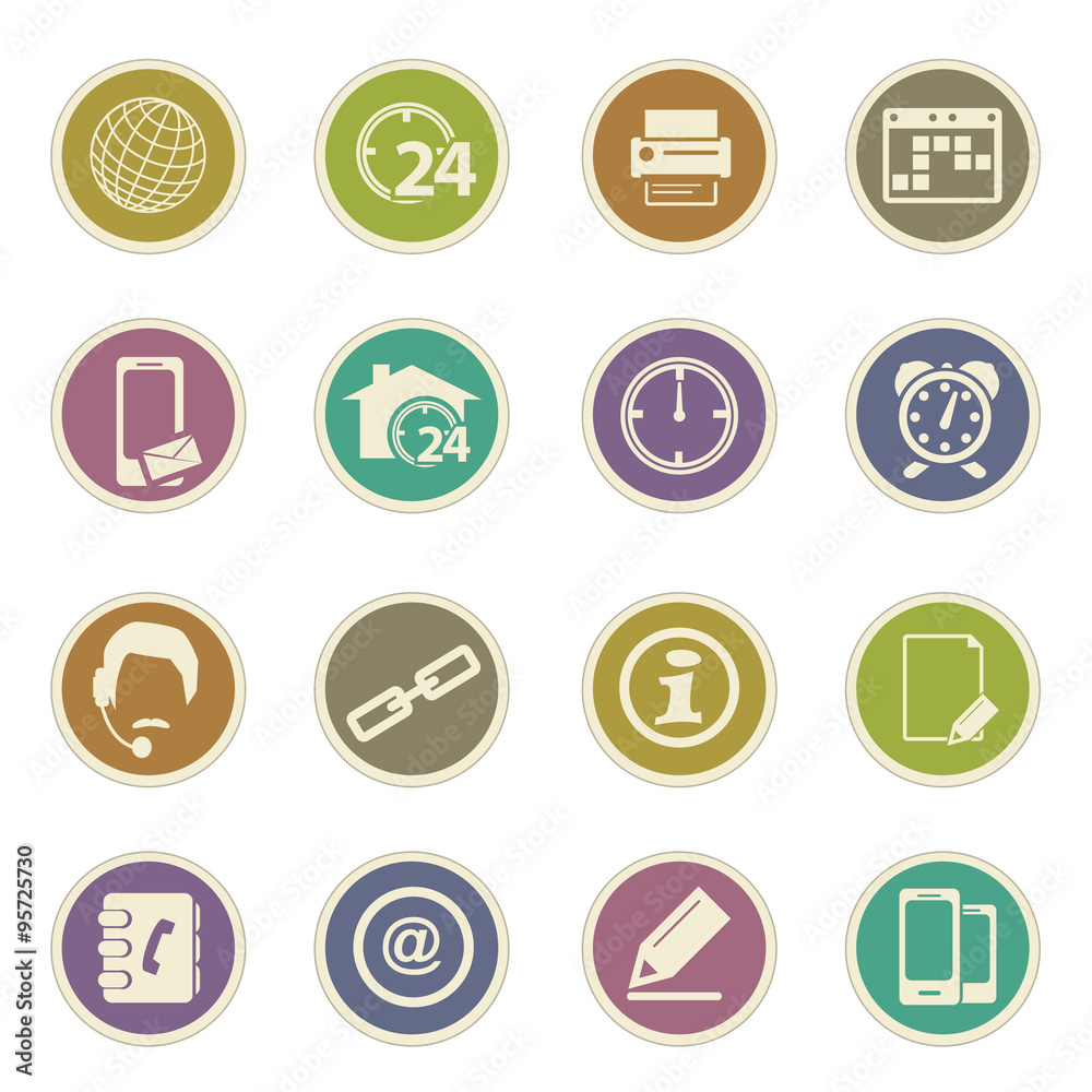 Contact Icons Set Contact Icons Set