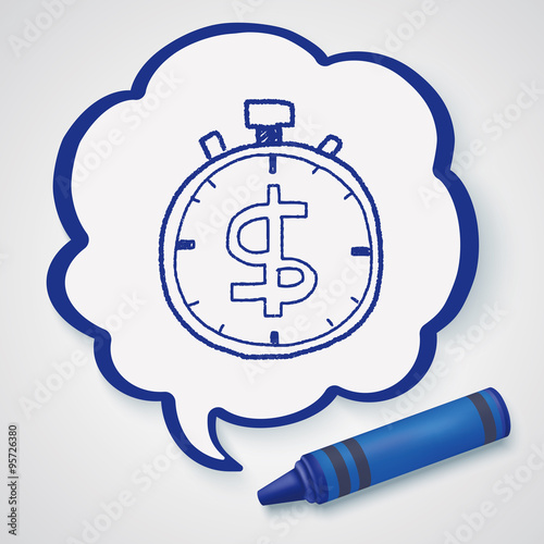 time is money doodle