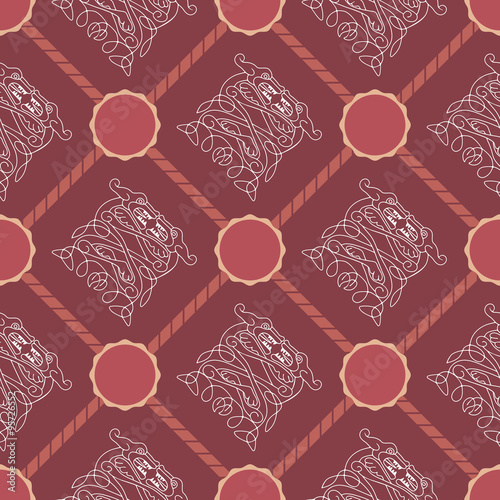Seamless background with Celtic art and ethnic ornaments for your design