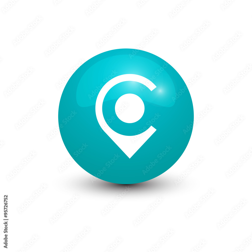 circle 3d icon teal circle 3d icon teal