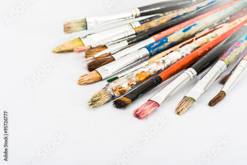 Selection of Colorful Brushes