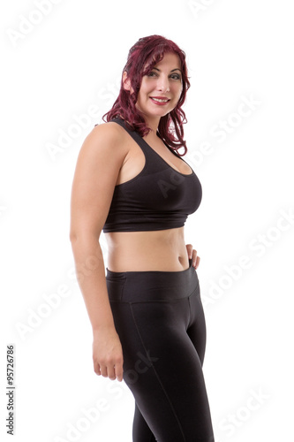 Woman in gym kit