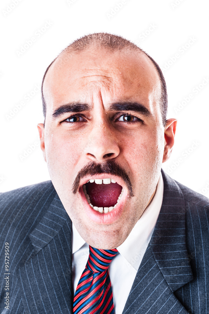 Screaming businessman Screaming businessman