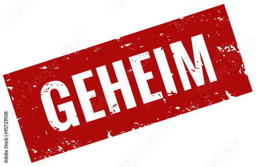Stempel Grunge Top secret rot geheim Vektor