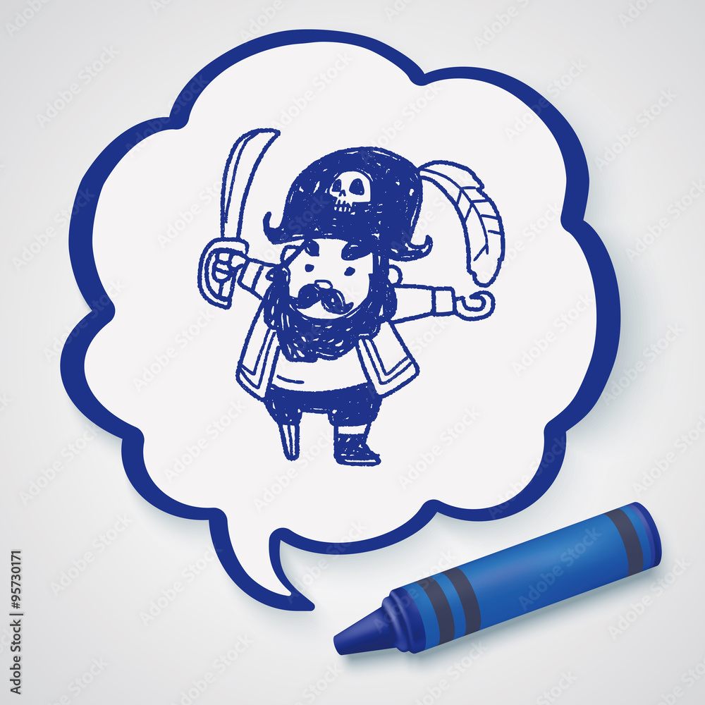 pirate captain doodle pirate captain doodle
