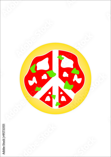 Grafica pizza. Pace.